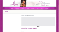 Desktop Screenshot of fresharomaministry.org